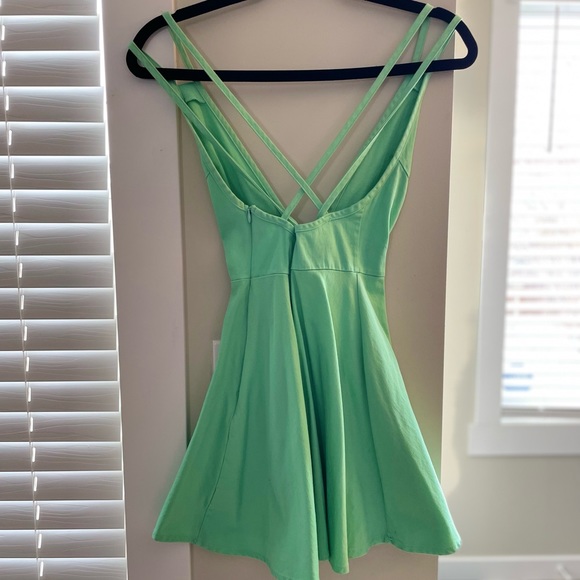 Mint Deep V Dress - Picture 4 of 8